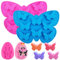 SENHAI 4 Pack Butterfly Silicone Molds - 2 Pack Mini Butterfly Decor molds & 2 Pack Normal Butterfly Shape Silicone Fondant Trays, for Chocolate Candy Soap Ice Cube Birthday Cake Cupcake Décor