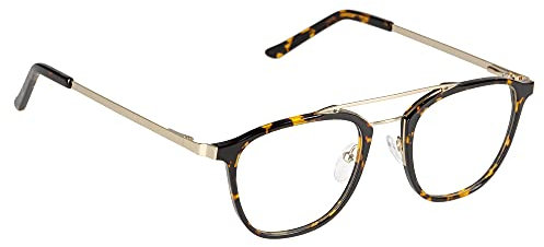 Edison & King Brille Zen mit Blaulichtfilter - Optikerqualität (Havanna, ohne Stärke)
