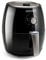 BLACK+DECKER BXAF2500E - Friggitrice ad aria. Senza olio. -99% di grassi. Frigge, arrostisce, cuoce e riscalda. 2.5L. 1500W. Timer 30min. 80ºC-200ºC. Antiaderente. Nero