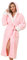 UMIPUBO Peignoir Femme Polaire Personnalisé l'hiver Robe de Chambre Chaude Femme Peignoir de Bain À Capuche Super Doux Long Peignoir avec Ceinture (Rose,M)