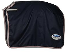 WeatherBeeta Essential Fleece Lined Quarter Sheet, Navy/Silver/Red, Medium