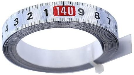 1 to 3M Self Adhesive Measuring Tape Stainless Steel Miter Tape Measure for T-Track, Router, Table Saw, Mitre Saws, T-Rails, Band Saws, Woodworking Tools, Sewing Machines - Left To Right (1 Meter)
