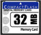 ZAYRAY 32MB Compact Flash Memory Card for Camera, Advertising Machine, Industrial Computer Card
