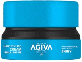 Agiva Hair Styling Cream Brilliantine - Shiny 155ML | Haar Styling | Haarwachs | Haarwax Männer | Shiny | Cream Brilliantine | Barbershop Styling