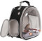 Reiserucksack für kleine Vögel, Käfig, Rucksack zum Transportieren, Rucksackträger mit Metalltablett, Ständer, Sitzstange für Sittiche, Nymphensittiche, Wellensittiche, Tierarzt, Tragetasche,
