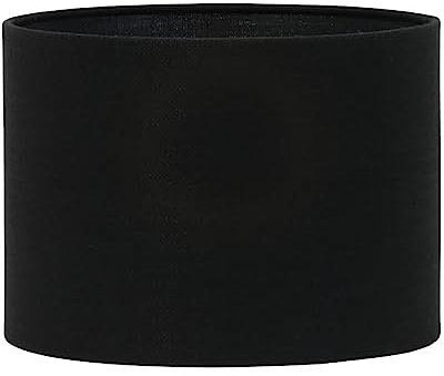 Dirk Davids Leuchten GmbH Lampenschirm Zylinder in Leinen Schwarz für Tischleuchte Tischlampe 30-30-21