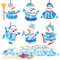 MONCAP 12STK Schneemann Bastelsets Kinder Weihnachten Basteln Schneemann Weihnachten Basteln Kinder Poke Art DIY Toys Schneemann Deko Handwerk für Jungen Mädchen Weihnachten Winter Kreatives DIY