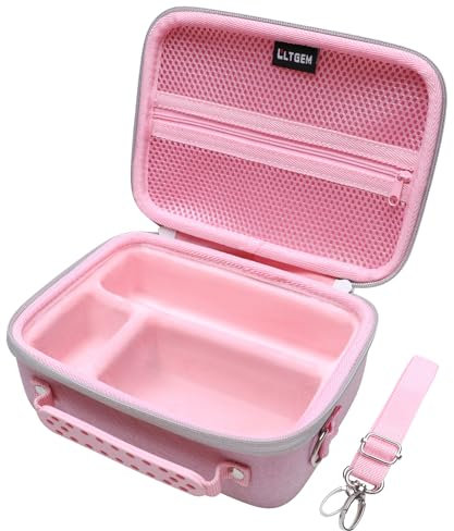 Camera Case Compatible with Sony Alpha ZV-E10 / ZV-1F / ZV-1 / ZV-1 II Vlog Camera with Shoulder Strap by LTGEM, Fits Vlogger Accessory Kit Tripod and Microphone, Pink