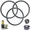 Durable 3 Pcs Silicone Replacement Seal Rings - Premium Blender Gasket Seals, Ideal Nutribullet Spare Parts