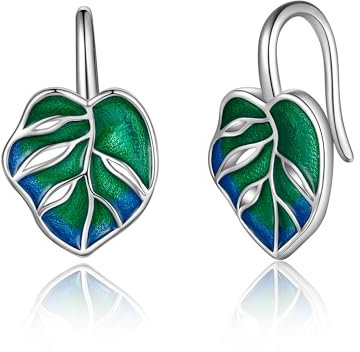 Orecchini Monstera Argento 925 Orecchini foglia Monstera Gioielli Monstera Regali Monstera Donne