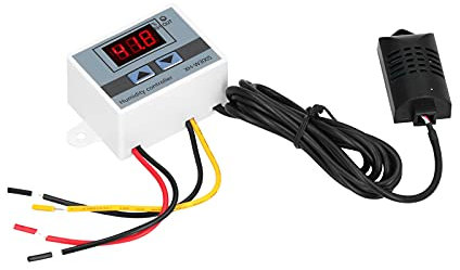 Digitaler Feuchtigkeitsregler, LED-Hygrometer-Sensor-Steuerschalter, 0 Bis 99% Relative Luftfeuchtigkeit, XHW3005, 24 V