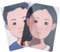 NUOBESTY 2Pcs Makeup Painting Practice Board Face Paint Exercise Template Reusable Makeup Painting Stencils Tool Display for Stage Home Facial Makeup Painting Supplies (Boy & Girl)
