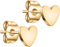 day.berlin Kleine Herz Ohrstecker in Gold 18k vergoldet, 6mm Durchmesser, Damen Ohrringe aus 316L Edelstahl, nickelfrei und wasserfest