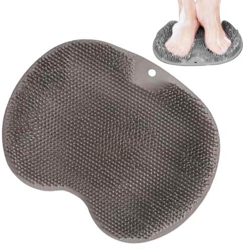 10 Tapis de bain pour pieds de douche,Masseur de pieds avec ventouses antidérapantes - Le masseur de brosse arrière antidérapant améliore la circulation des pieds et élimine les peaux mortes, avec
