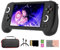 RG556 Console di gioco portatile retrò 128G con 4000 giochi, Android 13 Unisoc T820 5,4 pollici AMOLED supporto WiFi per adulti e bambini (4+128G)+128G) - con custodia per il trasporto