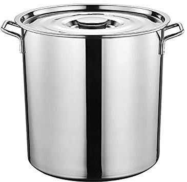 Olla para cocinar Olla Grande, Olla Profesional de Acero Inoxidable Apta para inducción con Tapa, conducción rápida del Calor, fácil de Limpiar, 6 tamaños (tamaño: 50 cm x 50 cm (100 L))