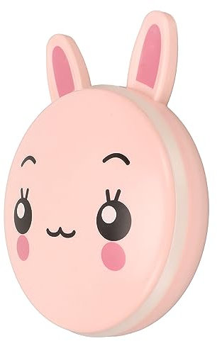 Qukaim Hand Warmer Mirror 5 In 1 Electric Hand Warmer, Rechargeable LED Power Bank, Portable Electronic Hand Warmer with Mirror, Pink Bunny Design