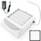 Upgrade Nail Dust Collector, 100W Professional Nail Vacuum Dust Collector with Filter & Lamp, Electric Acrylic Nails Extractor Duster with Brush for Nail Salon, Nail Design & Manicure