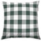 TOM TAILOR Flanell-Kissenhülle, 40x40 cm, 100% Baumwolle/ Flanell, Mit Wendemotiv und farbigem Markenreißverschluss, CLASSIC CHECK Grün, Braun (Forest & Rusty Red)