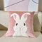 champracer Kuschelkissen Kinder, Weiche Flauschige Hase Motiv Zierkissen Sofakissen mit Füllung, Plüsch Kissen Dekokissen für Kinderzimmer Schlafzimmer Deko (Rosa Häschen)