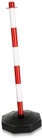 SOLUSTRE Colonna Di Avvertimento Anti-collisione Da Strada Con Riempimento Pali Di Isolamento Elastici Per Sicurezza Stradale e Barriere Movibili