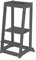 roba Lernturm nach Montessori - Sicherer Tritthocker für Kinder - Ideal als Küchenhelfer - Bis 80 kg belastbar - FSC®-zertifiziertem Holz - Anthrazit lackiert