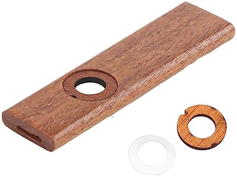 Eujgoov Vintage Kazoo aus Holz, Leicht Zu Erlernenden Musikinstrument Mit Saxophon-rohlichem Klang, Tragbar für Gitarre, Ukulele, Ukulele