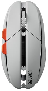 LOFREE Hypace Ultra-Leichtgewichtige Gaming-Maus (47g), PAW3950 Sensor, 40K DPI, 8K Polling Rate, Magnesium-Legierung, Tri-Modus (Bluetooth/2.4GHz/Kabel), 100h Akku für PC/Mac (Kreidegrau)