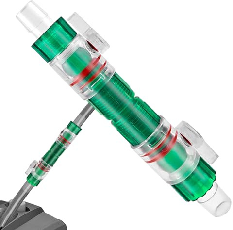Valve de Tuyau Aquarium avec Contrôle de Débit et Dégagement Rapide, Robinet Double Connecteur pour Tuyaux 12mm/16mm, Accessoire Résistant pour Eau Douce et Salée