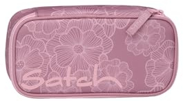 Satch Schlamperbox Magnolia Dream - Rosa | Extra groß mit Trennfach, Reißverschlussfach, Stiftehaltern, Geodreieckfach und Sichtfenster für den Stundenplan
