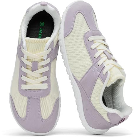 SAGUARO Scarpe Barefoot Donna Sneakers Minimaliste a Piedi Nudi con Punta Larga e Suola Zero Drop per Uso Quotidiano, Gr.35-43