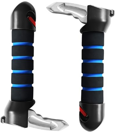 MKtoko 2 Pack Blue Car Door Handle Assist for Elderly and Disabled, Portable Mobility Aid Support Handle, Heavy Duty Automotive Assist Handle for Seniors, Handicapped and Pregnant Women