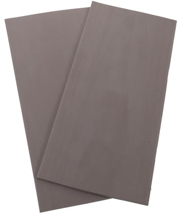 HOMOCONO 2 Stück Schwarze Gummiplatten für Stempel mit Tintenabsorptionsvermögen und Glatter Oberfläche Verhindert Tintenverschütten für Büro und Bastelarbeiten