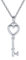 Bling Jewelry Clé Romantique Simple pour Votre Cœur Collier Pendentif Clé Cœur Ouvert pour Femmes Adolescentes Petite Amie en Argent Sterling .925