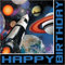 Creative Converting Papierservietten zum Geburtstag, Motiv: Weltall