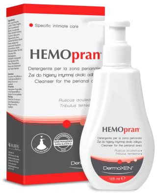 HEMOpran Intimwaschgel für die tägliche Analhygiene | Sanfte Reinigung bei empfindlicher Haut | Gegen Juckreiz und Analfissur | Intimpflege Gel für Männer, Frauen & Kinder | 125 ml
