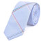 DonDon Herren Krawatte 6 cm gestreift Baumwolle hellblau