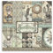 STAMPERIA SBBL53 Papierblock 10 Blätter doppelseitig Voyages Fantastiques, Mehrfarbig, 30.5 x 30.5 (12 x 12)