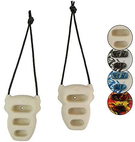 ALPIDEX Griffkrafttrainer 3D 2er Set Trainingsgriffe Klettertraining Griffe Klettergriffe, Farbe:weiß