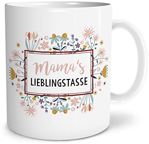 OWLBOOK® Geschenke für Mama zum Geburtstag | Mama Geburtstagsgeschenk für Mama | Mama Geschenk | Weihnachtsgeschenke für Mama | Mamas Lieblingstasse | Keramik 300 ml