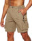 Tansozer Herren Wandershorts mit Reißverschlusstaschen, ultraleichte, atmungsaktive, schnell trocknende und wasserdichte Outdoor Wander und Klettersommershorts Dunkel Khaki 3XL