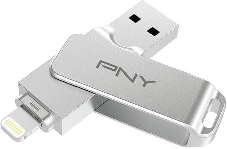 PNY Duo Link Clé USB 3.2 Double pour iOS 128 Go