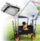 Zusammenklappbares Outdoor-Wagen-Regenschutzdach, Regenschutz für Trolley aus transparentem Kunststoff – wasserdicht, Winddicht, tragbares Camping-Trolley-Zubehör