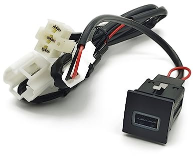 Qiong Store Compatibile con VW Golf 6 Jetta 5 MK5 Scirocco 2006-2014 Caricabatteria da auto USB for auto Presa di ricarica USB Adattatore di alimentazione Tipo PD (Color : USB)