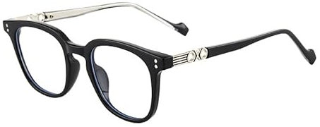 NOVESIXTDAT Blaulicht-blockierende Brille, Anti-Augen-Ermüdung, Computer-Lesebrille, Gaming-Brille for Damen und Herren, blendfrei (Color : Black, Size : +250)