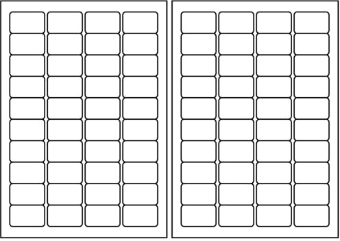 SmithPackaging A4 Self Adhesive Address Labels, 40 Labels Per Sheet, 100 Sheets, 45.7 x 25.4mm 4000 Labels (Pack of 2)