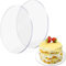 Wubushan Cake Board Rund 30cm, 2Pcs Kuchenplatte Acryl Nicht Klebend, Torten Platte Wiederverwendbar, Tortenunterlage Rund für Transport Kuchen und Torten