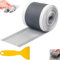 Abflusssieb Dusche 70mm x 10m Duschabfluss Mesh Aufkleber Haarsieb Dusche Einweg Abfluss HaarfäNger Filter Spülsieb Aufkleber Haarsieb Duschrinne Abflussfilter Duschabfluss Haarfänger für Bad Küche