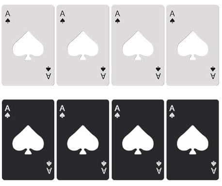 Poker Card Bottle Openers Ace of Spades Beer Bottle Opener Spades A Cards Water Bottles Openers for Wallets Pockets Wedding Birthday Christmas Party Favours 10 Pcs