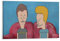 DIDUOMAN Beavis And Butt-head TV-Anime-Poster auf Leinwand, Wandkunst, Wohnzimmer, Gemälde, 30 x 45 cm